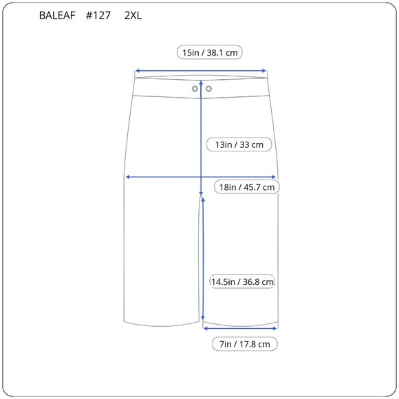 Baleaf Womens Shorts 2XL Plus LONG Biker Black Poly Blend Lightweight BLA127E - Picture 2 of 10